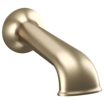 Crosswater Belgravia Bath Spout Brushed Brass detail view - Image 4