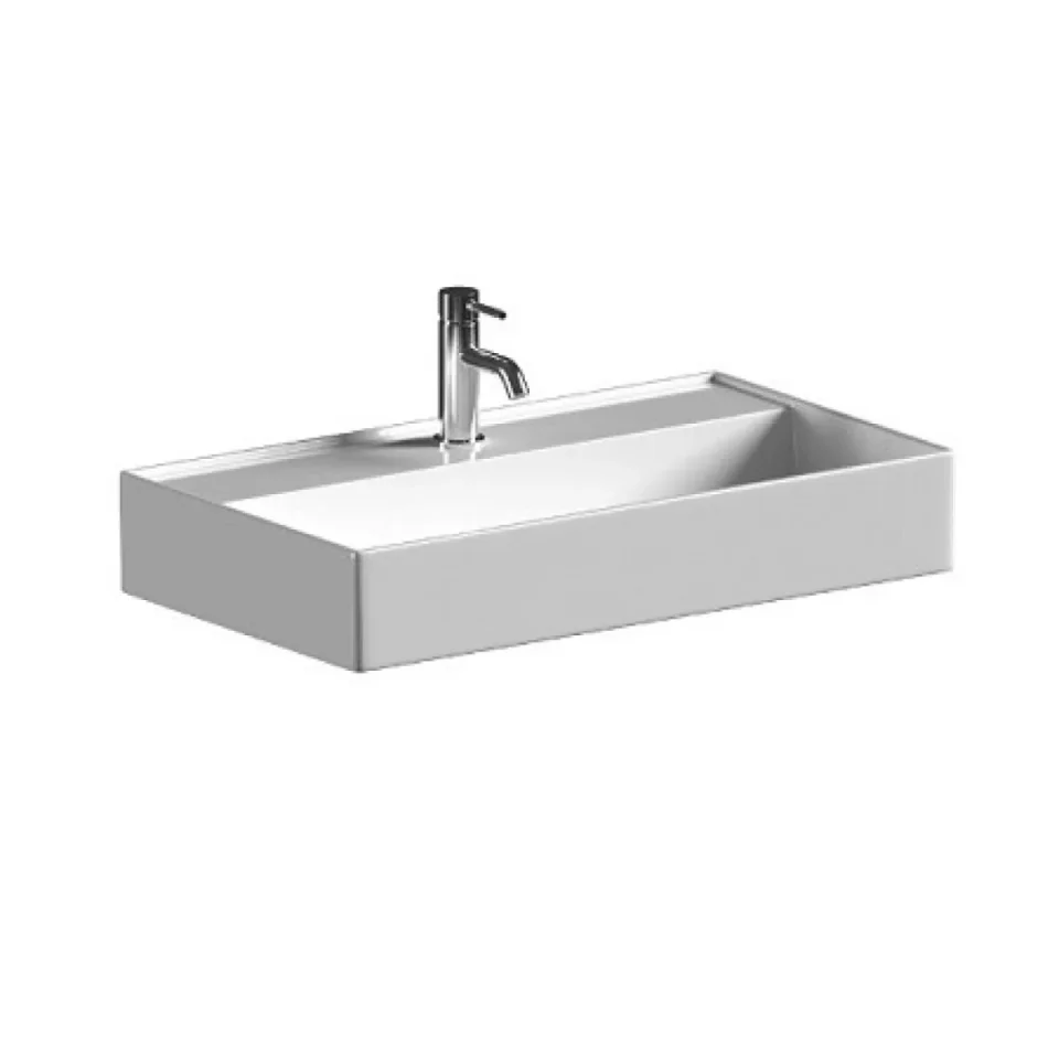 Saneux ICON 60 x 45 cm Washbasin 1 T/H - Wall mounted - Matte White detail view - Image 3