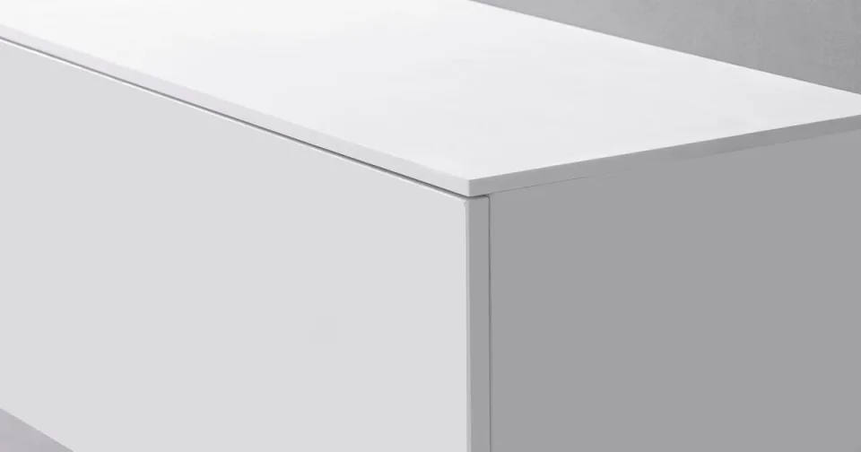 Roper Rhodes Scheme 600 Worktop With Supports-bianco product image - Image 1