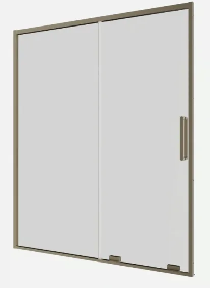 Crosswater Optix Sliding Door 1700 Brushed Brass product image - Image 3