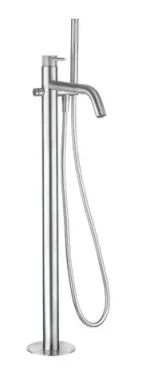 Crosswater 3ONE6 Floor Standing Bath Shower Mixer Mono Stainless detail view - Image 5
