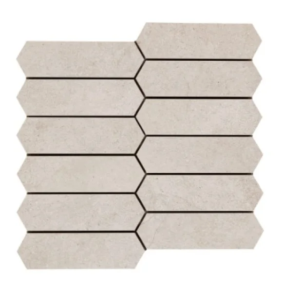 Marazzi Mystone Kashmire Mosaico Bianco (Sold Per Box = 4 Sheets)