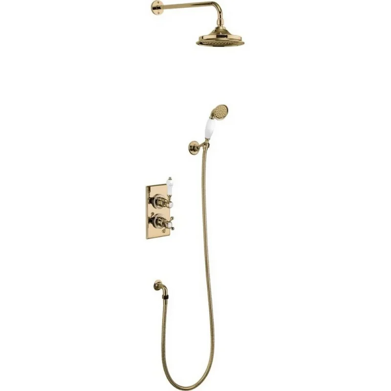 Burlington Trent 2 Outlet Shower Gold With 9 Head detail view - Image 2