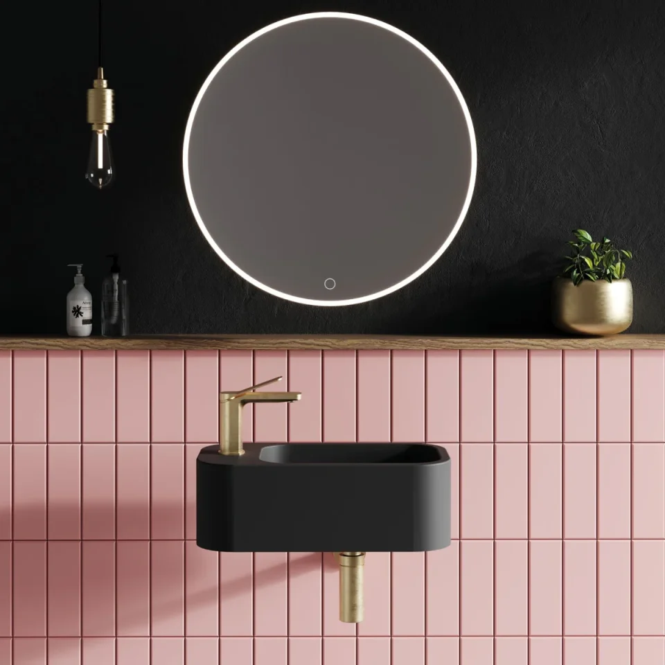 Crosswater Glide II Basin Monobloc Brushed Brass detail view - Image 3