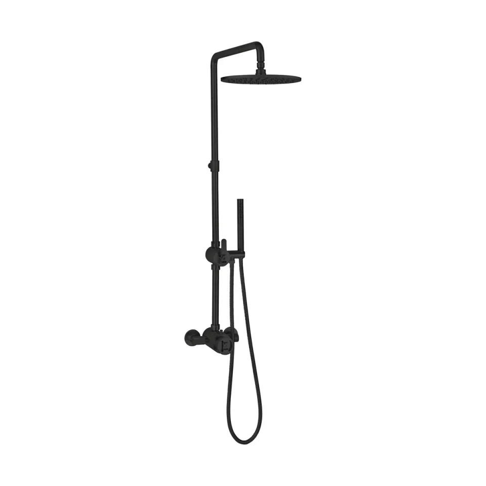 Crosswater Union Exposed Shower Matt Black product image - Image 5
