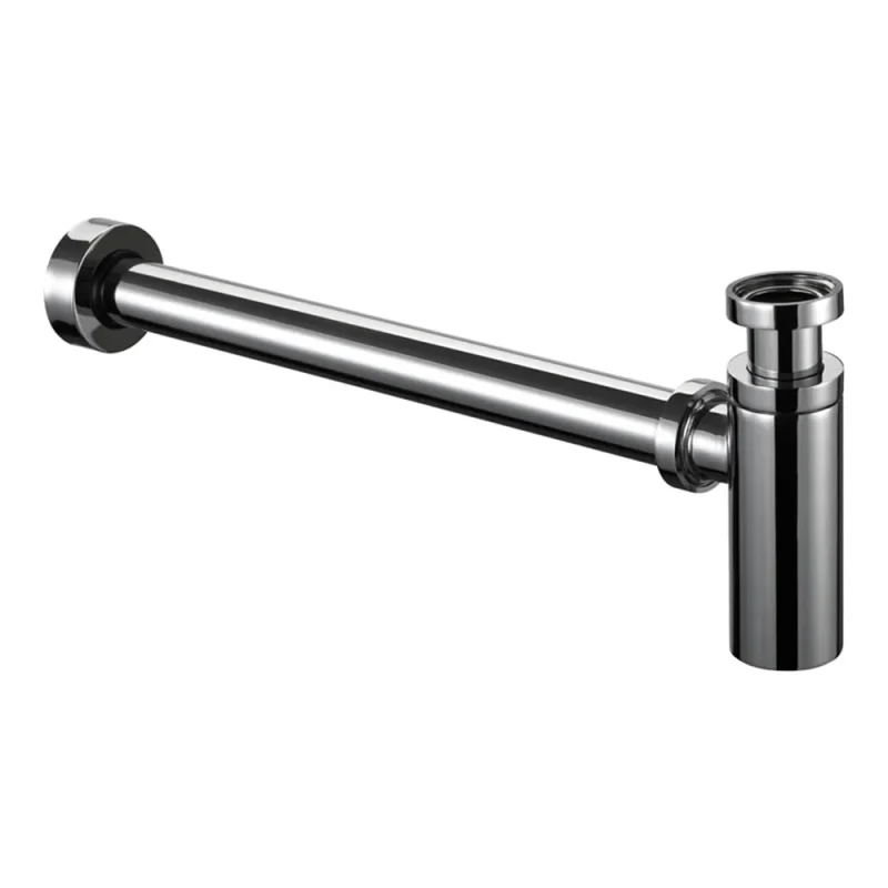 Burlington Flat Bottom Basin Bottle Trap Chrome product image - Image 4