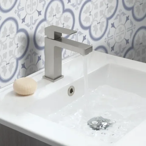 Crosswater Verge Basin Mono No Waste Brushed Nickel detail view - Image 3