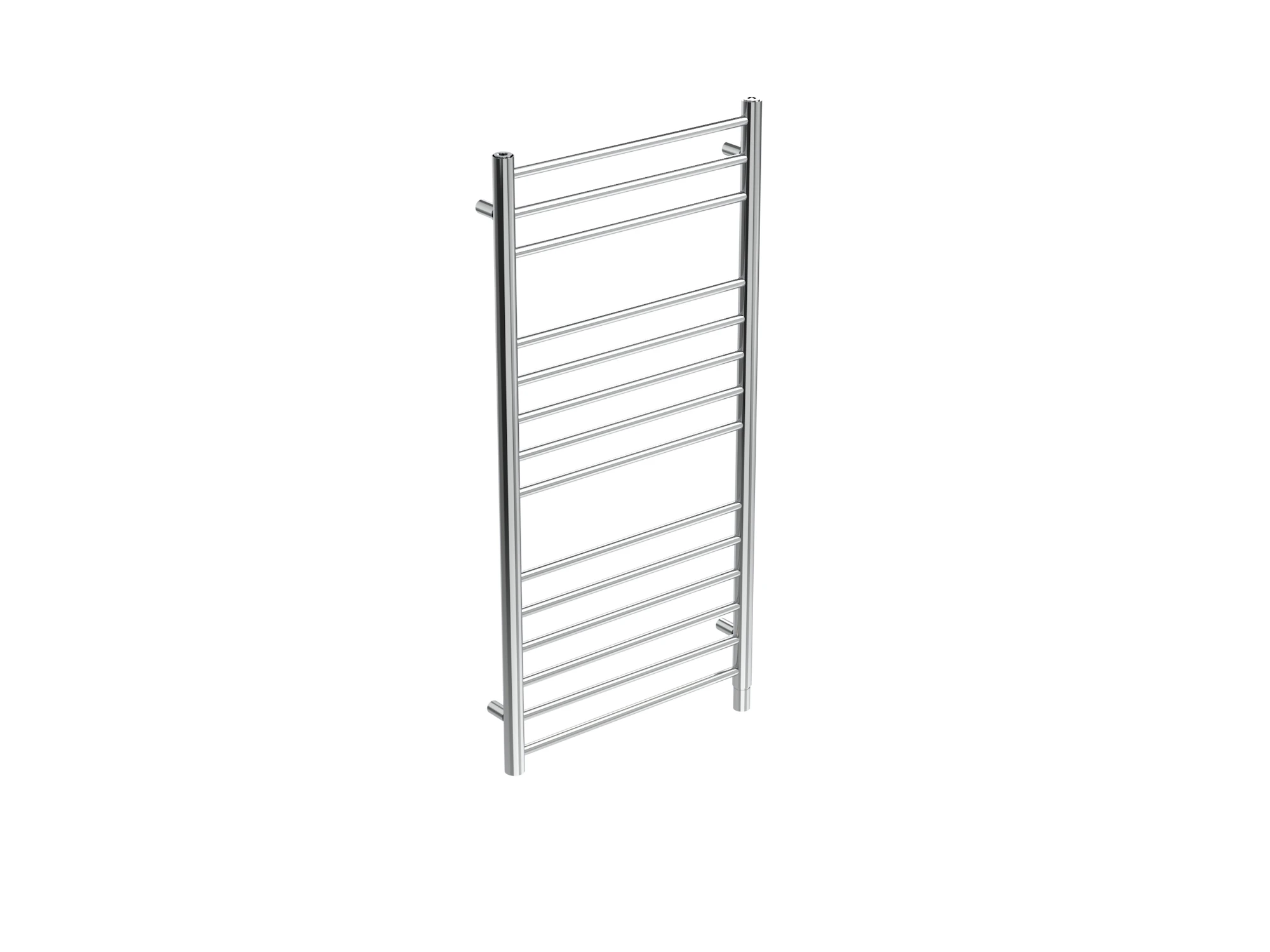 Saneux Ember Solo 600mm Round Electric Towel Rail - 12v - Chrome - Size Tolerance Between 595 - 600mm