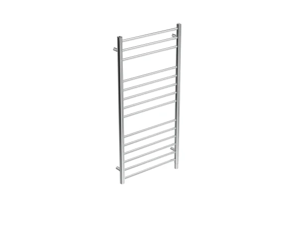 Saneux Ember Solo 600mm Round Electric Towel Rail - 12v - Chrome - Size Tolerance Between 595 - 600mm