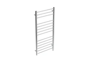 Saneux Ember Solo 600mm Round Electric Towel Rail - 12v - Chrome - Size Tolerance Between 595 - 600mm