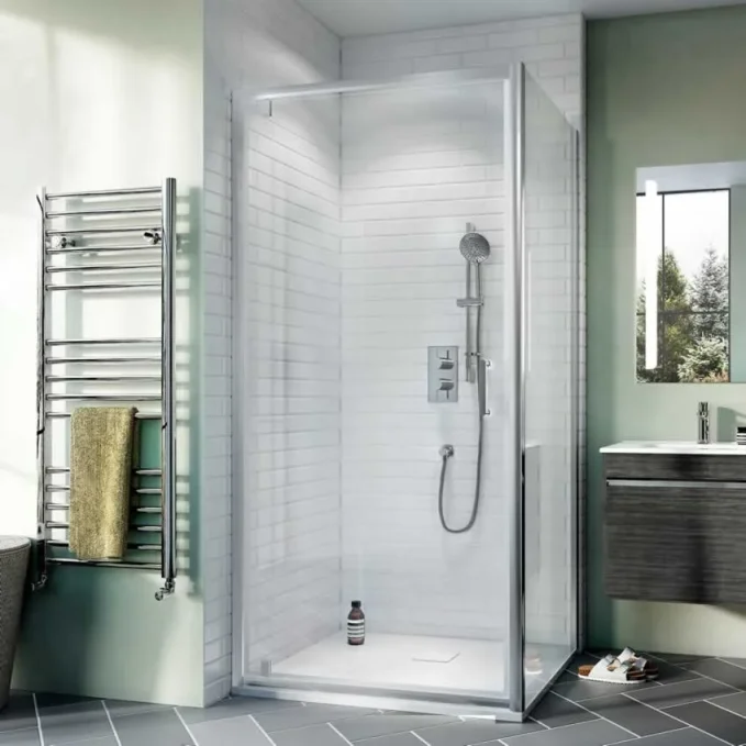 Crosswater Kai 6 Pivot Door 800 Silver product image - Image 2