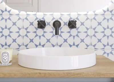 Crosswater Nepi Inset basin 400 O/Flow White detail view - Image 2