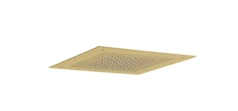 Crosswater Tranquil Recessed Shower Head Dual Flow 380mm Brushed Brass detail view - Image 2