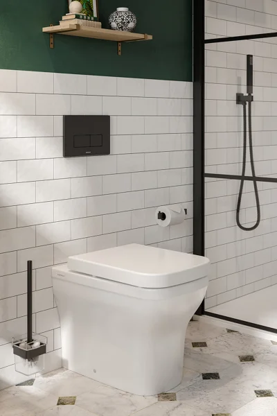 Saneux Flushe 2.0 Square Flush Plate - Matte Black