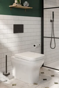 Saneux Flushe 2.0 Square Flush Plate - Matte Black