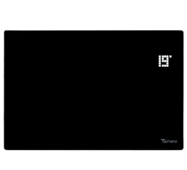Thermosphere Flat Glass Panel Heater Black 2000w detail view - Image 4