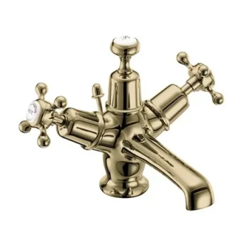 Burlington Claremont Qt Basin Mixer Puw Gold detail view - Image 3