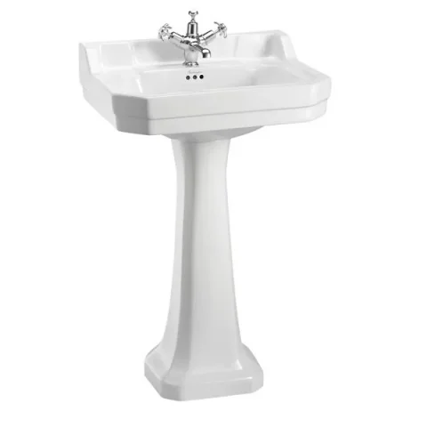 Burlington Riviera 58cm Square Basin 2th White product image - Image 2