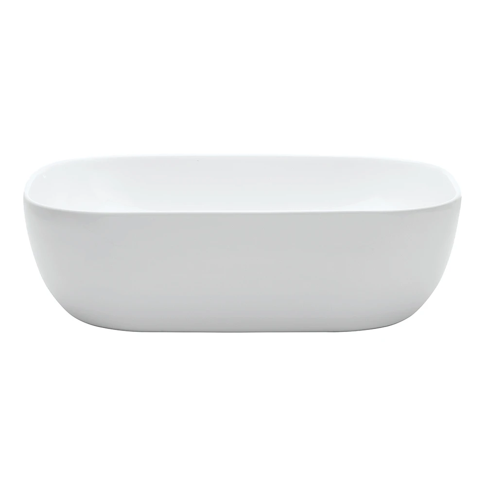 Britton Real Counter Basin 490 X 400mm No Overflow Gloss White