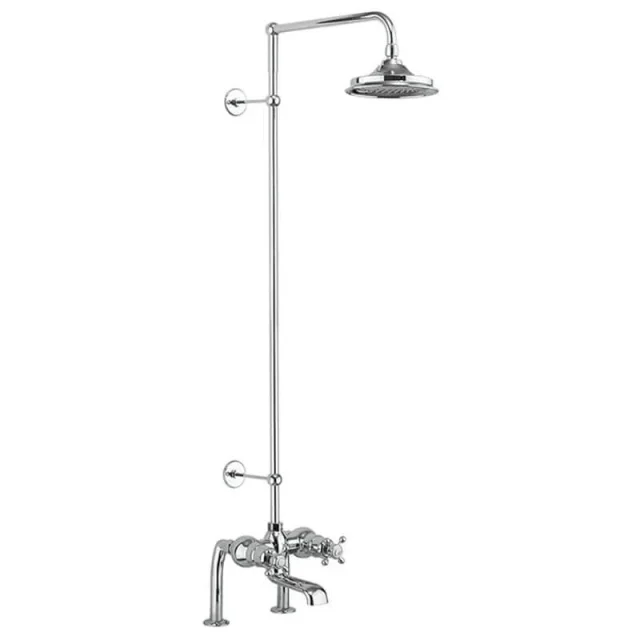 Burlington Tay Thermo Bath Shwer Mixer Deck Mount Chrome product image - Image 3