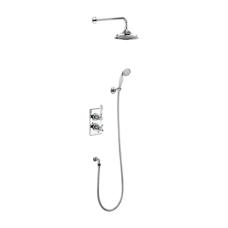 Burlington Riviera Shower Valve Chrome C/w Diverter detail view - Image 2