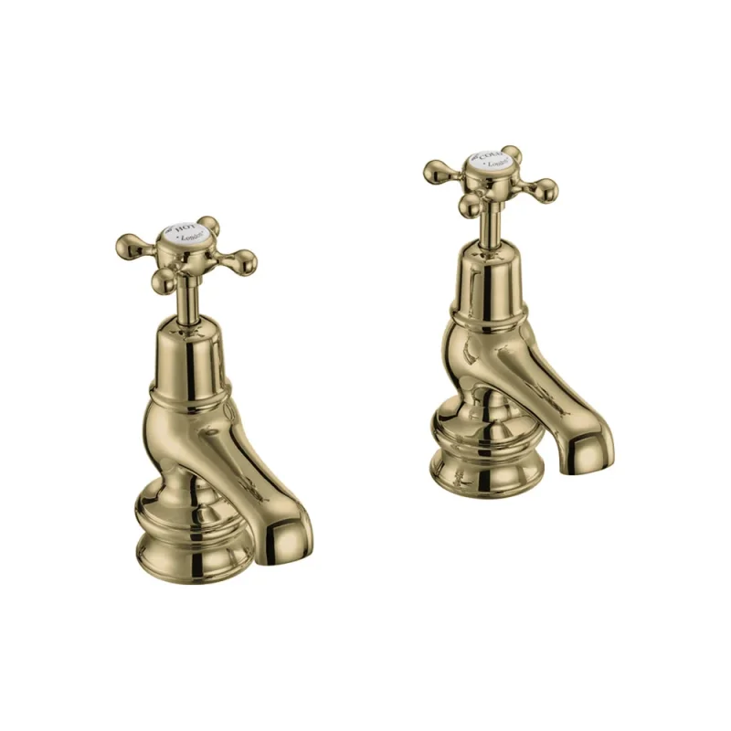 Burlington Claremont Regal Qt 3 Basin Taps Gold product image - Image 1