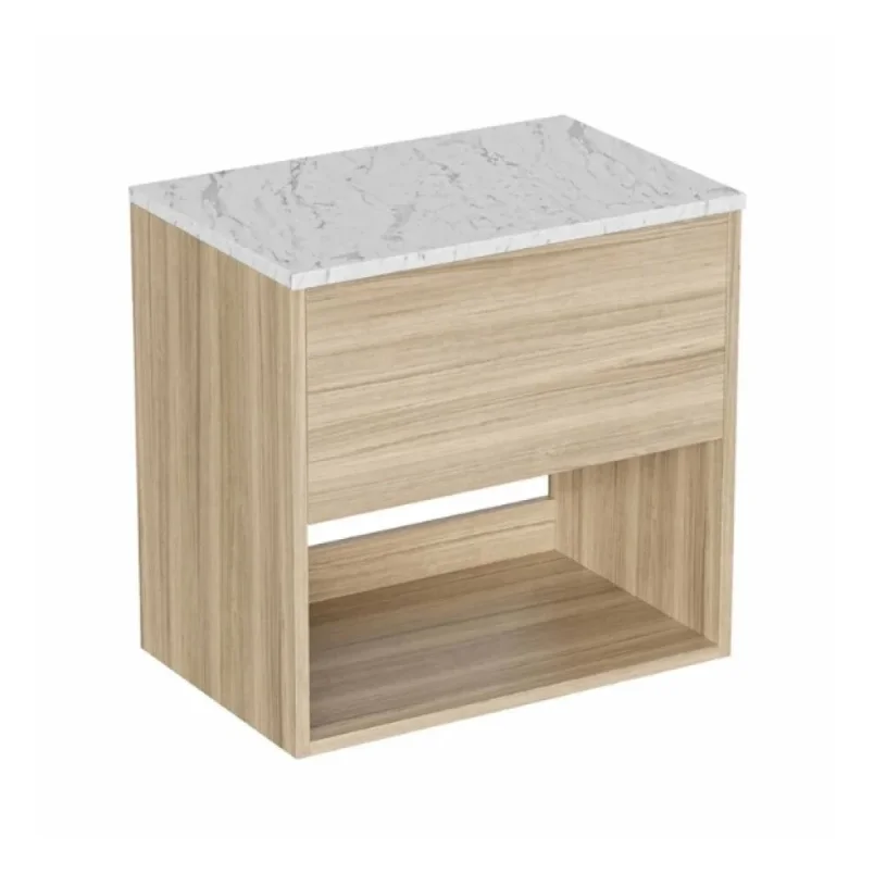 Britton Hackney Worktop 600mm Carrara detail view - Image 2