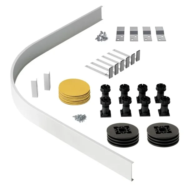 Eastbrook Volente Legs & Panel Quad Trays Up To 1200 X 1000 White product image - Image 1