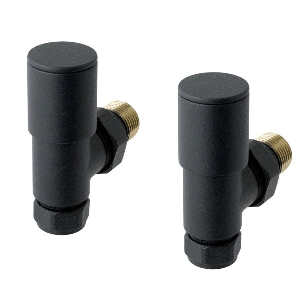 Eastbrook Angled Radiator Valve (pair) Matt Anthracite
