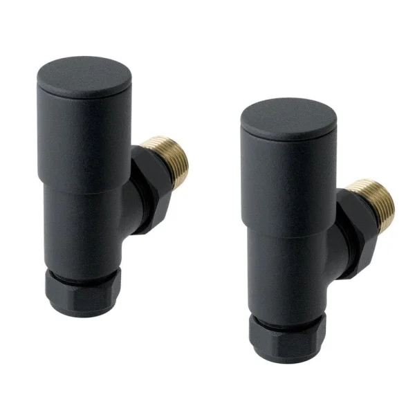 Eastbrook Angled Radiator Valve (pair) Matt Anthracite