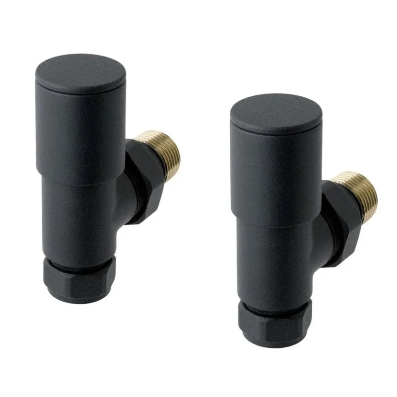 Eastbrook Angled Radiator Valve (pair) Matt Anthracite product image - Image 1