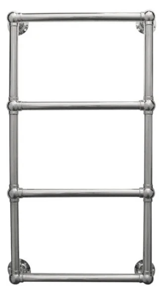 Jis Fletching 910 Heated Towel Rail 910 X 520mm Central Heating Stainless Steel Satin