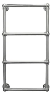 Jis Fletching 910 Heated Towel Rail 910 X 520mm Central Heating Stainless Steel Satin