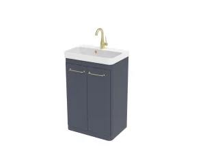 Saneux Hyde 55cm 2 Door Floor Standing Unit - Matte Anthracite