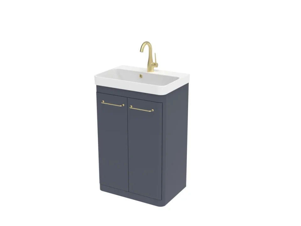 Saneux Hyde 55cm 2 Door Floor Standing Unit - Matte Anthracite product image - Image 1