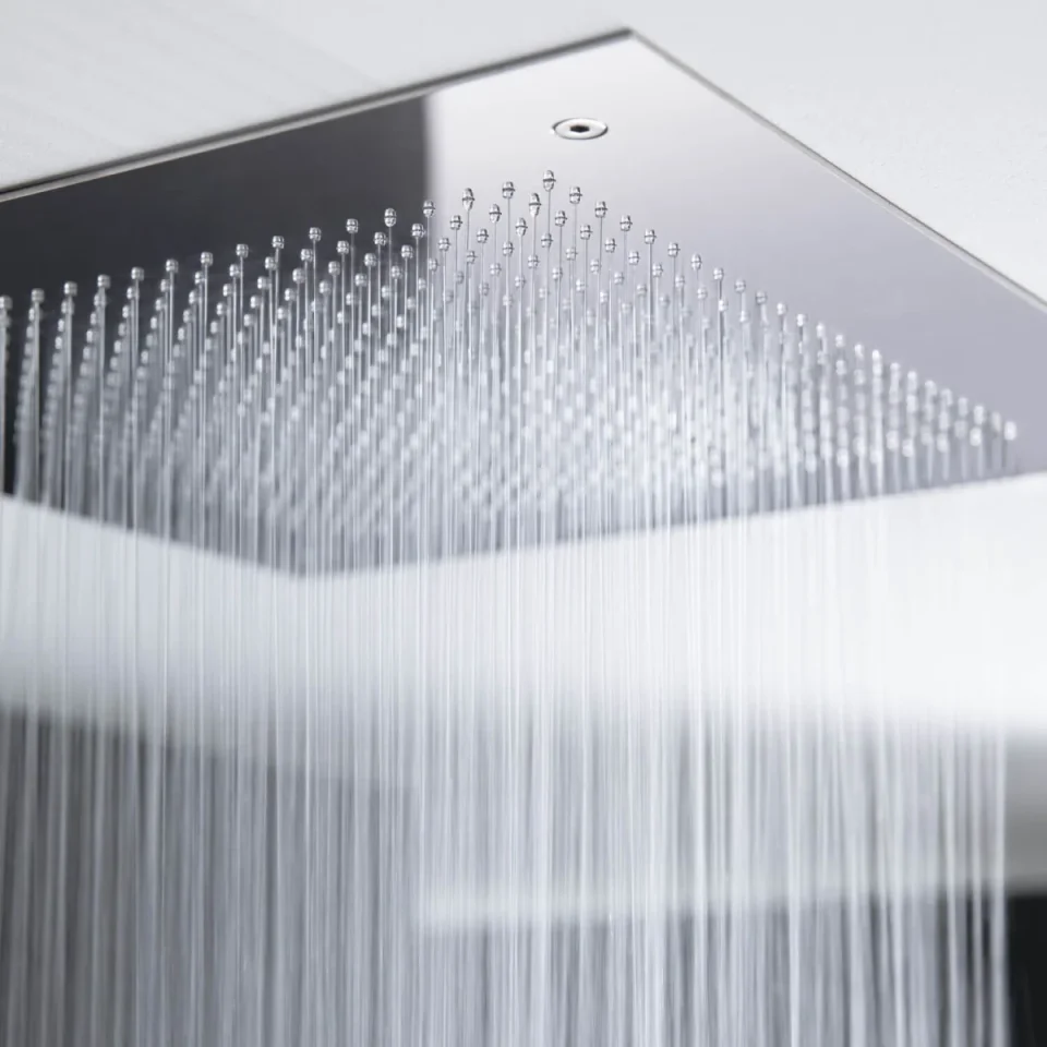 Crosswater Tranquil Recessed Shower Head 380mm Chrome detail view - Image 2