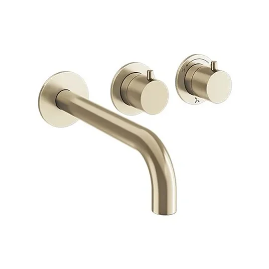 Crosswater Module Mpro 2 Control Trimset With Bath Spout Brushed Brass detail view - Image 2