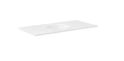 Crosswater Infinity Basin 0TH 900 Polar White detail view - Image 2