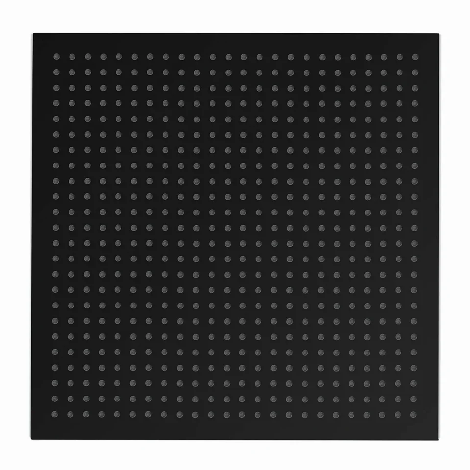 Crosswater Tranquil Shower Head 300mm Matt Black detail view - Image 2