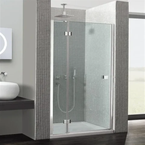 Crosswater Optix Side Panel for Pivot Door 900 Brushed Brass detail view - Image 2