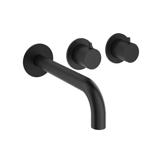Crosswater Module Mpro 2 Control Trimset With Bath Spout Matt Black detail view - Image 2