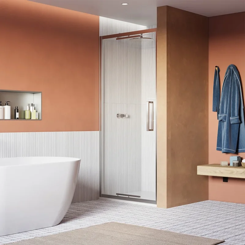 Crosswater Asura 8mm Infold Door 800 8mm Chrome product image - Image 3