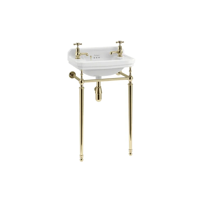 Burlington 51cm Basin Wash Stand Gold product image - Image 3