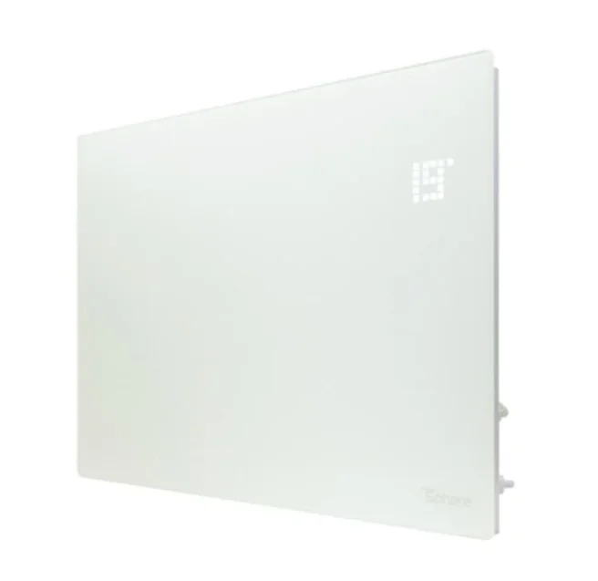 Thermosphere Flat Glass Panel Heater White 2000w detail view - Image 2