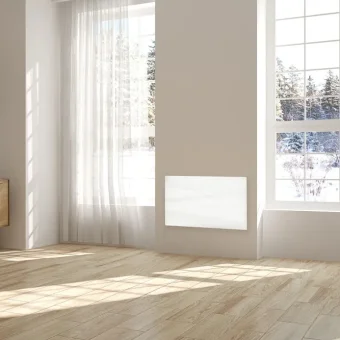Thermosphere Flat Glass Panel Heater White 2000w detail view - Image 3