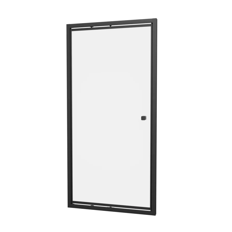 Crosswater 6mm Infold Door 900 Matt Black product image - Image 1