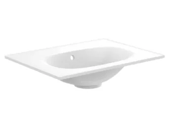 Crosswater Furniture Basin 600 0TH O/F White detail view - Image 2