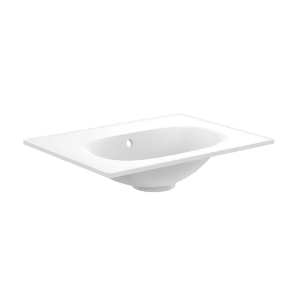 Crosswater Furniture Basin 600 0TH O/F White detail view - Image 8