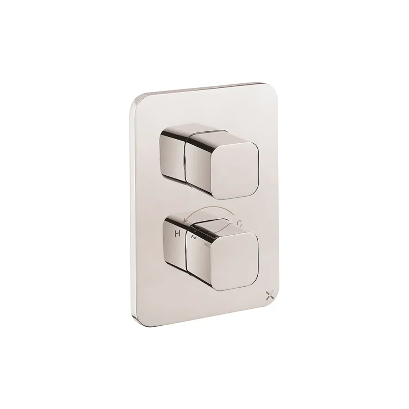 Crosswater Crossbox Glide II 2 Outlet Trim & Levers Chrome product image - Image 5