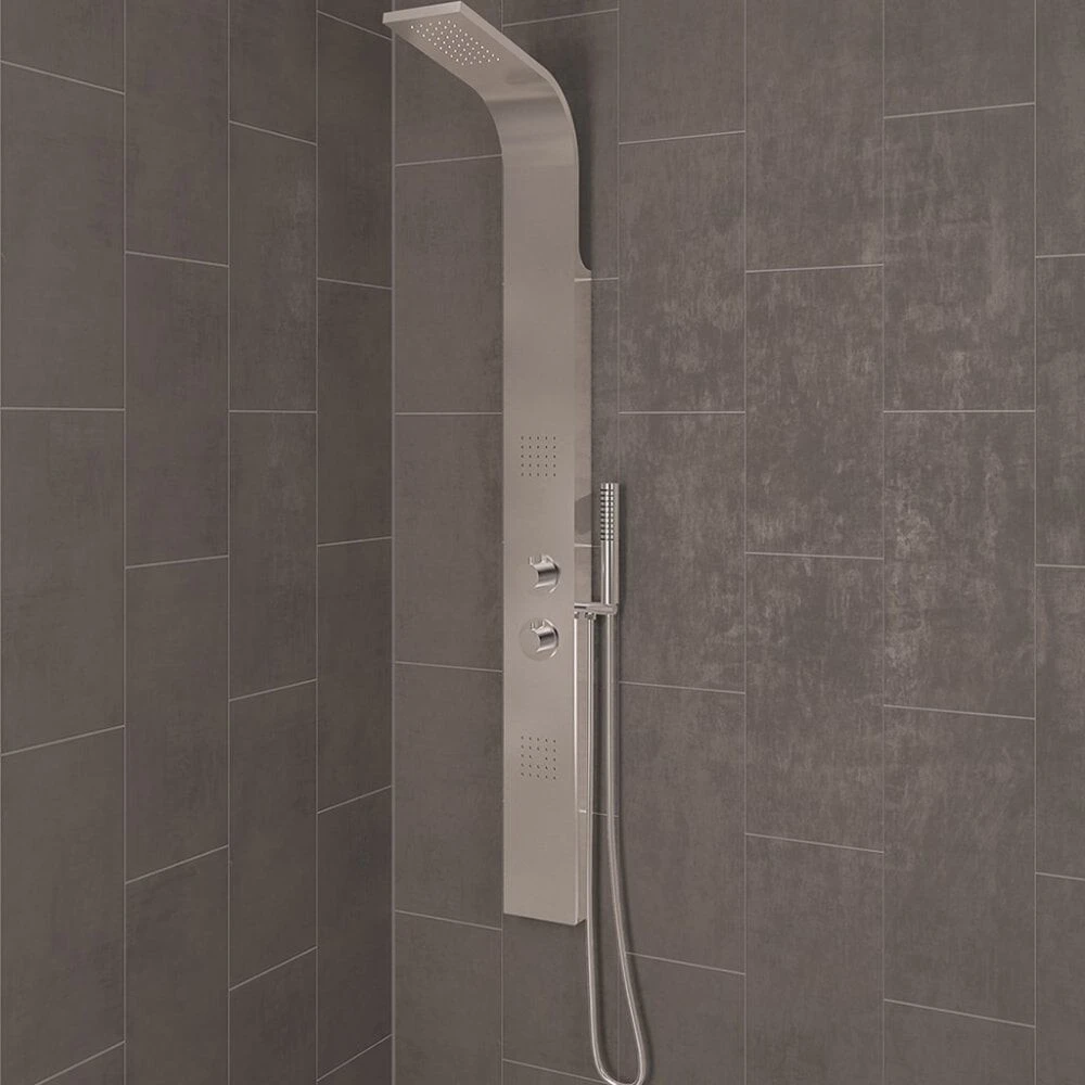 Eastbrook Conway V2 Shower Panel Stainless Steel
